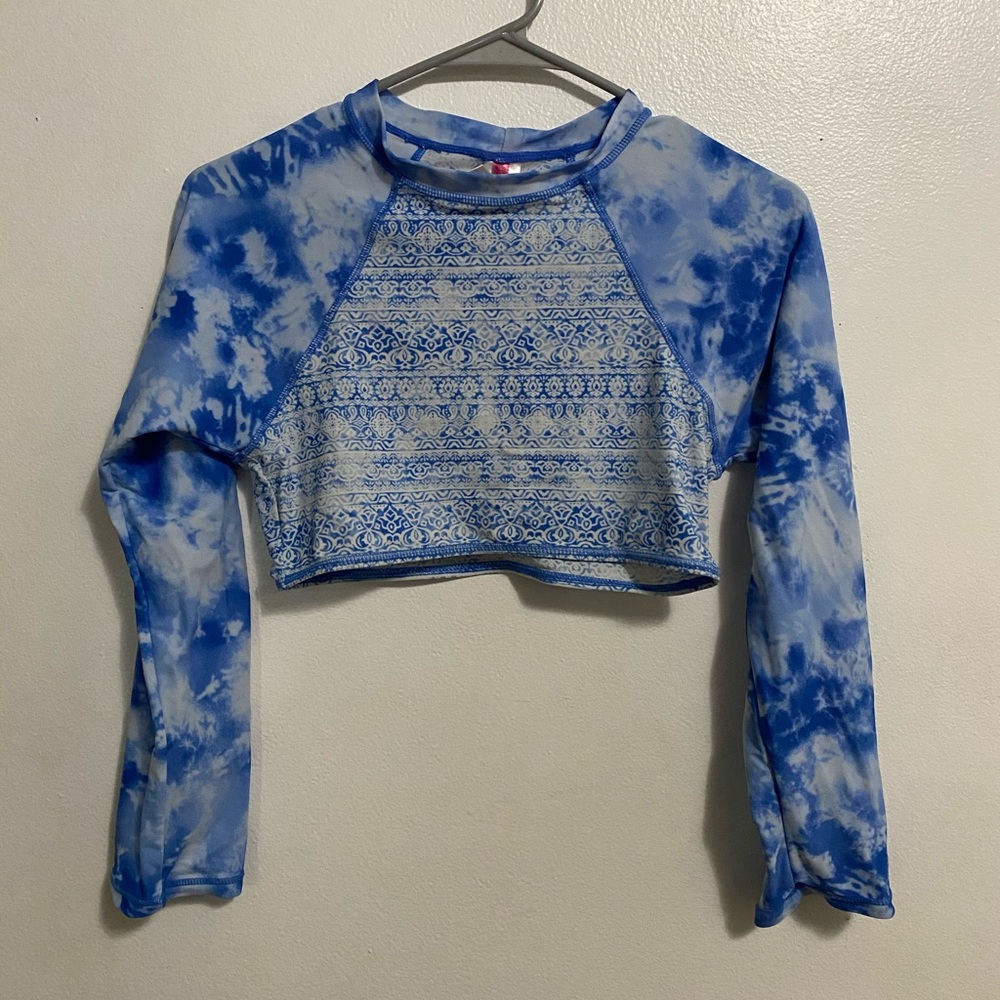 Gossip girl crop rash guard